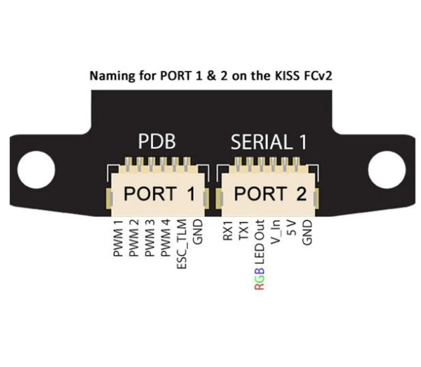 KISS Flight Controller Jumper cable - JST-GH 10Pin ports