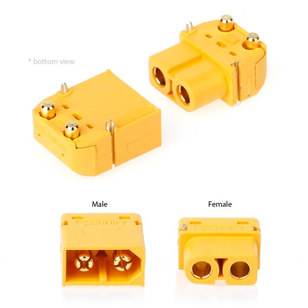 XT60PW Power Connectors Set of Male & Female 8 - MyFPVStore.com
