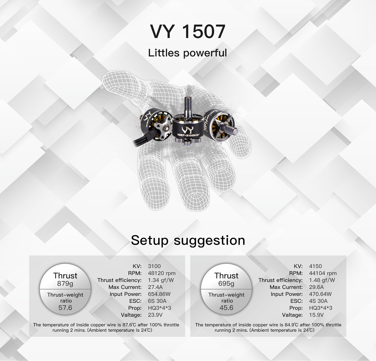 Brotherhobby VY 1507 Motor - 3100Kv/4150Kv 6 - BrotherHobby