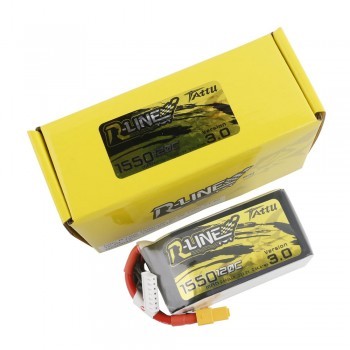 Tattu R-Line Version 3.0 1550mAh 22.2V 120C 6S1P Lipo Battery Pack with XT60 Plug 5
