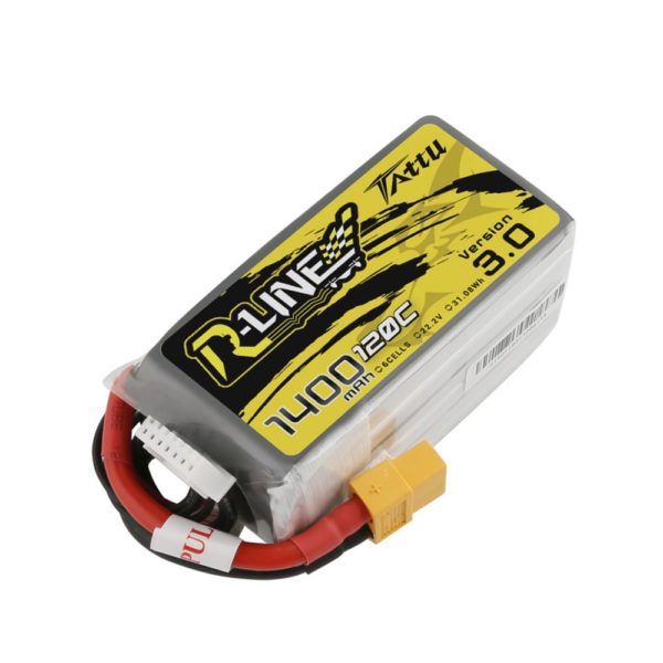 Tattu R-Line Version 3.0 1400mAh 6s 22.2V 120C Lipo Battery 1 - Tattu