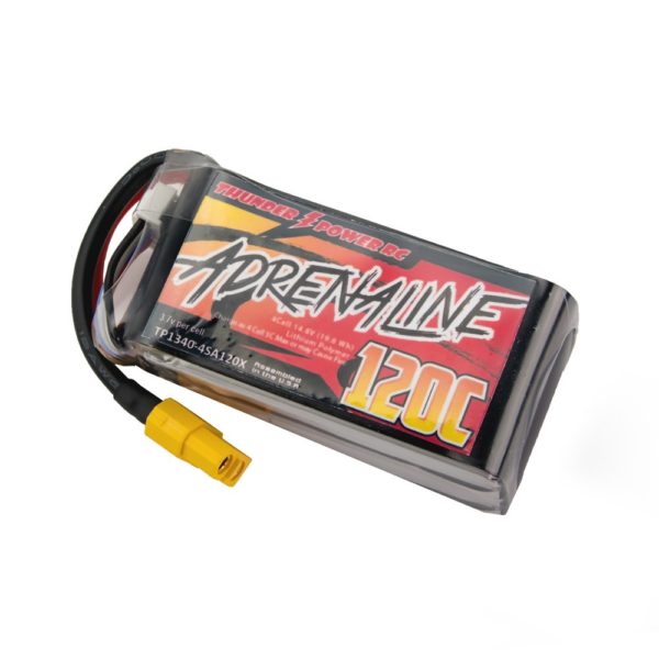 Thunder Power Adrenaline V3.0 1340mAh 4S 120C Lipo Battery 1 - Thunder Power RC