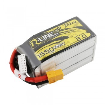 Tattu R-Line Version 3.0 1550mAh 22.2V 120C 6S1P Lipo Battery Pack with XT60 Plug 4