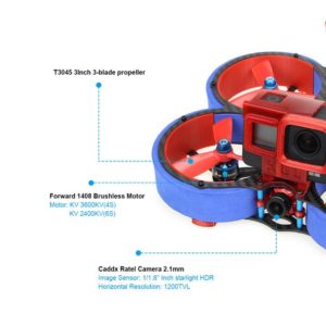 HGLRC Veyron 3 Cinewhoop FPV Racing Drone with Caddx Ratel 6S - Blue 5 - HGLRC