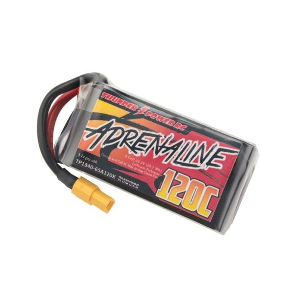 Thunder Power Adrenaline V3.0 1340mAh 6S 120C Lipo Battery 1 - Thunder Power RC