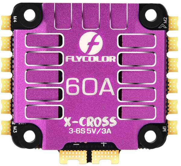 Flycolor X-Cross 60A 3-6S BLHeli32 4-in-1 ESC - Image 2