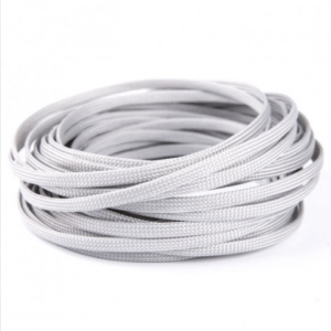 6mm Snakeskin Mesh Wire Protecting PET Nylon Cable Sleeve grey