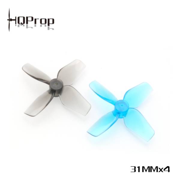 HQProp Micro Whoop Prop 31MMX4 (2CW+2CCW) Blue 1MM Shaft 2 - HQProp