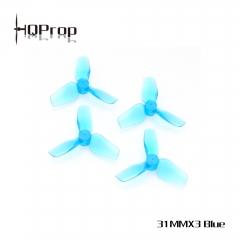HQProp Micro Whoop Prop 31MMX3 (2CW+2CCW) Blue 1MM Shaft