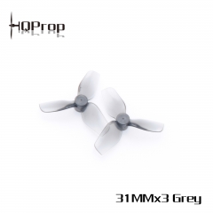 HQProp Micro Whoop Prop 31MMX3 (2CW+2CCW) Grey 0.8MM Shaft