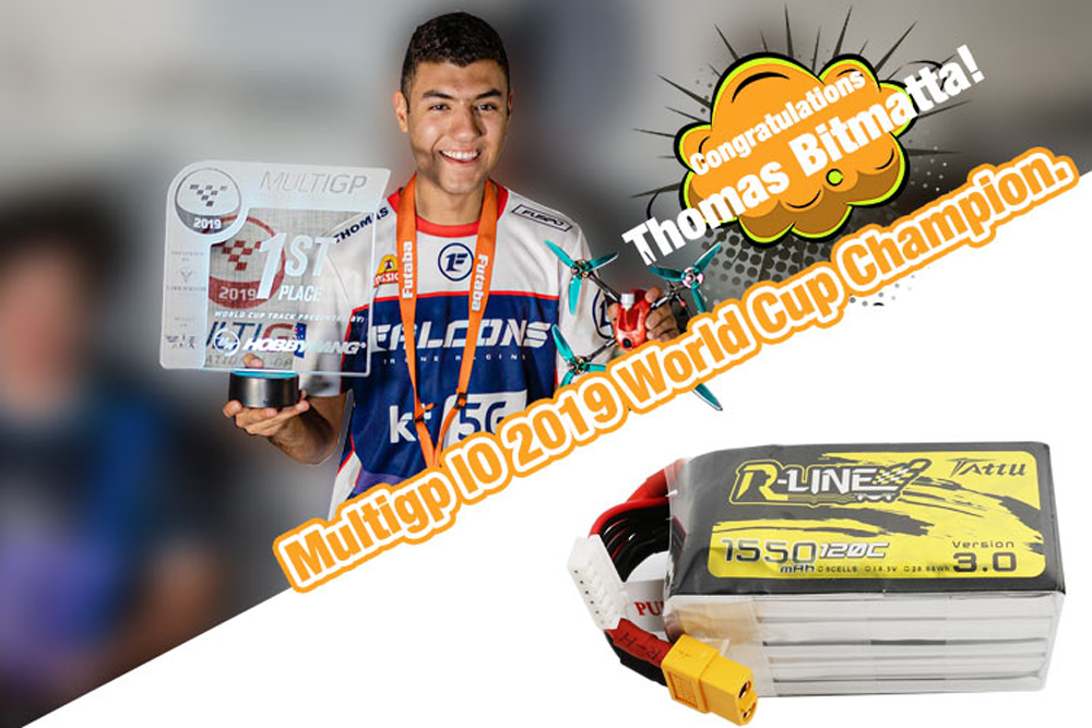 Tattu R-Line Version 3.0 1550mAh 5S 120C Lipo Battery 1 - Tattu