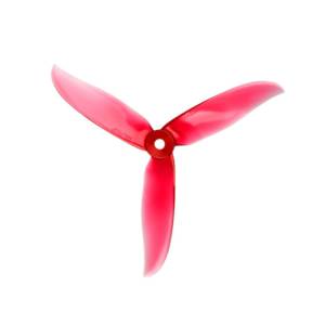 Foxeer Dalprop T5045C Pro Unbreakable Tri-Blade Racing Propellers (10 Pairs) crystal red