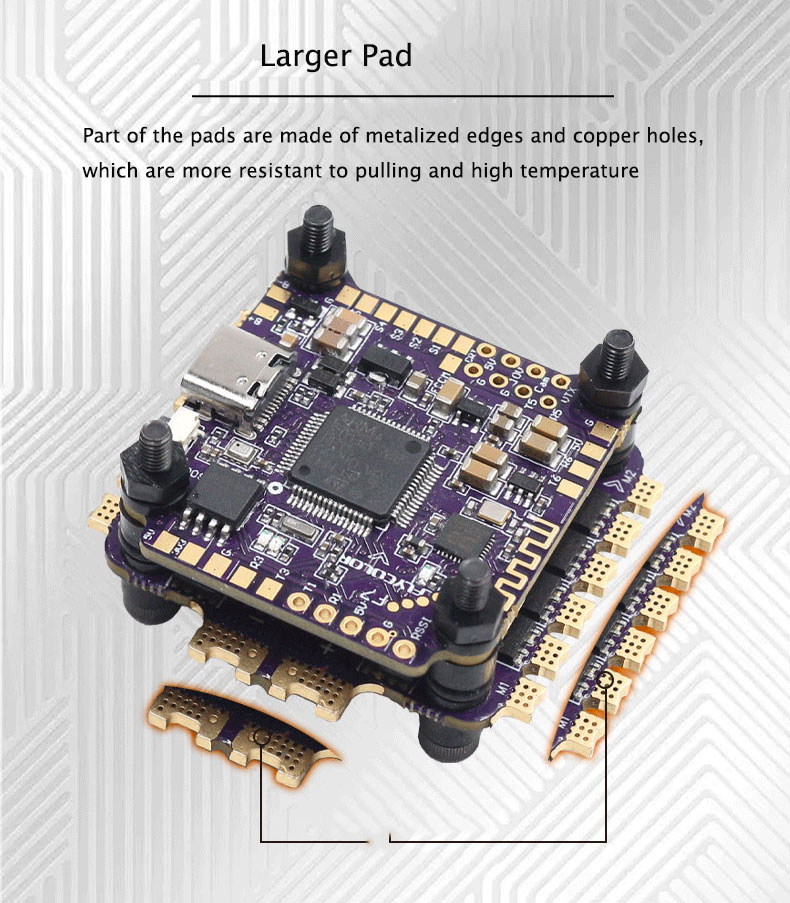 Flycolor X-Tower 2 F7 FC - 60A 4-in-1 ESC 3-6s Stack 10 - Flycolor