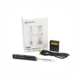 Sequre SQ-001 Mini Soldering Iron with TS-BC2 Tip - Black