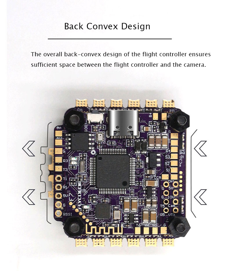 Flycolor X-Tower 2 F7 FC - 60A 4-in-1 ESC 3-6s FPV Racing/Freestyle Stack 5 - Flycolor