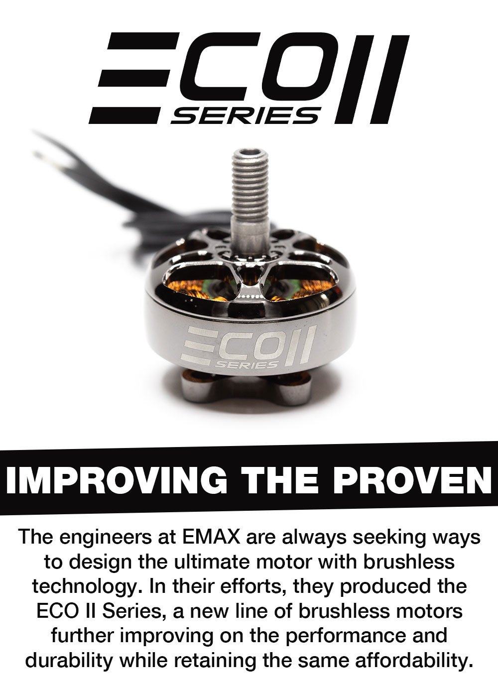 EMAX ECO II Series 2207 FPV Drone Motor - 1700Kv/1900Kv/2400Kv 31 -