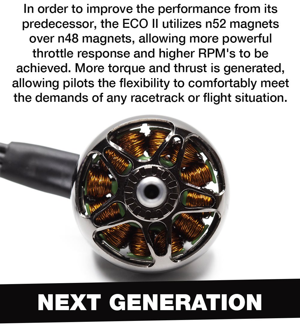 EMAX ECO II Series 2207 FPV Drone Motor - 1700Kv/1900Kv/2400Kv 11 - Emax