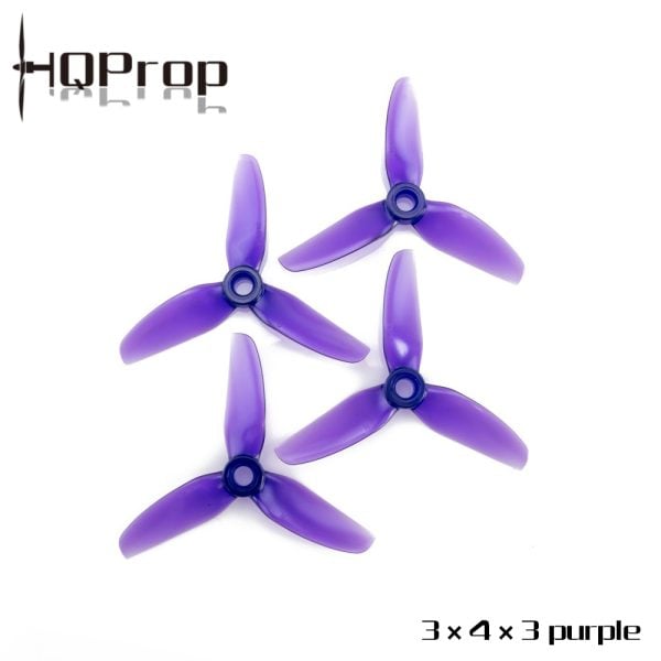 HQProp DP 3x4x3 Propellers - Poly Carbonate (Set of 4) - Pick your Color 4 - HQProp