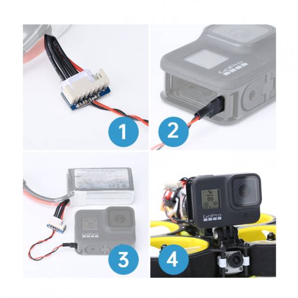 iFlight Type C to Balance head Charging Cable for GoPro Hero 6/7/8/9 7 - iFlight
