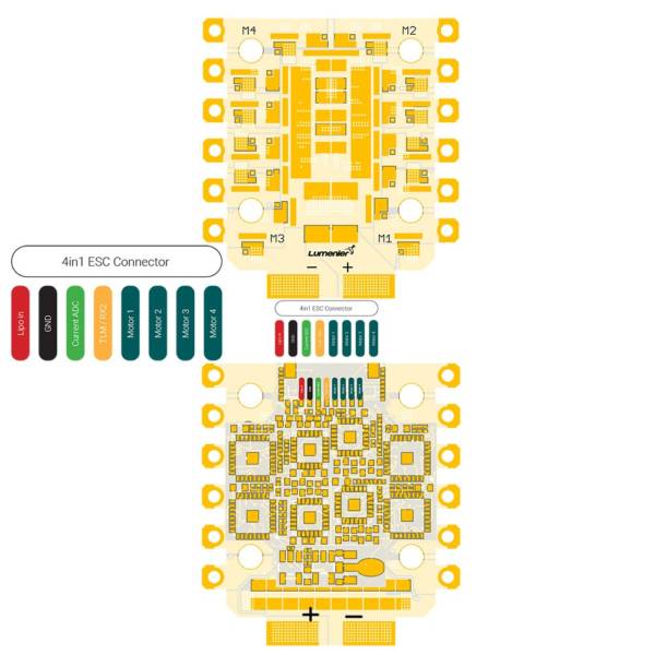 Lumenier Micro Razor Pro 4in1 with Metal Fets 20x20 F3 BLHeli_32 30A 2-6s ESC 2 - Lumenier