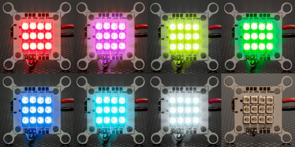 Lumenier Multi-Mount RGB LED Tail Light + PDB 8 - Lumenier