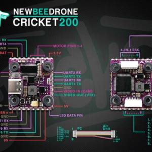 NewBeeDrone Cricket200 ESC 45A BLHeli32 2 - NewBeeDrone