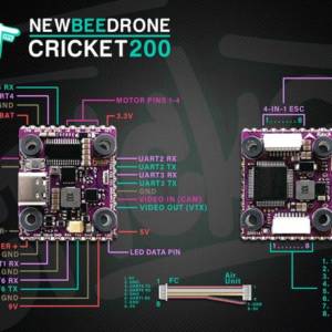 NewBeeDrone Cricket200 ESC 45A BLHeli32 4 - NewBeeDrone