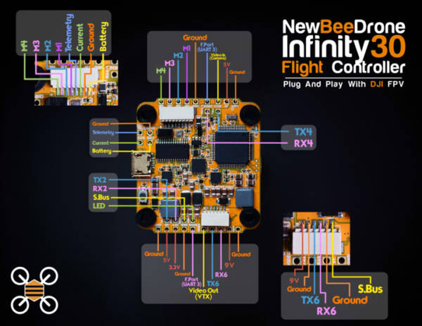 NewBeeDrone Infinity305 Flight Controller 3 -
