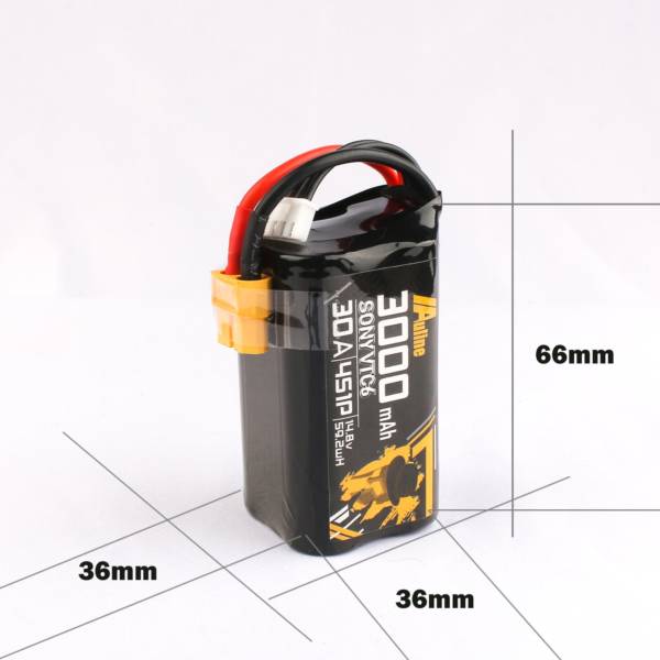 Auline VTC6 3000mAh 4S 14.8v 30A XT60 for Long Range Flying - Image 3