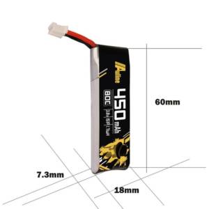Auline 450mAh HV 3.8v 1S LiPo 80c - PH2.0 (3pcs) 3 - Auline