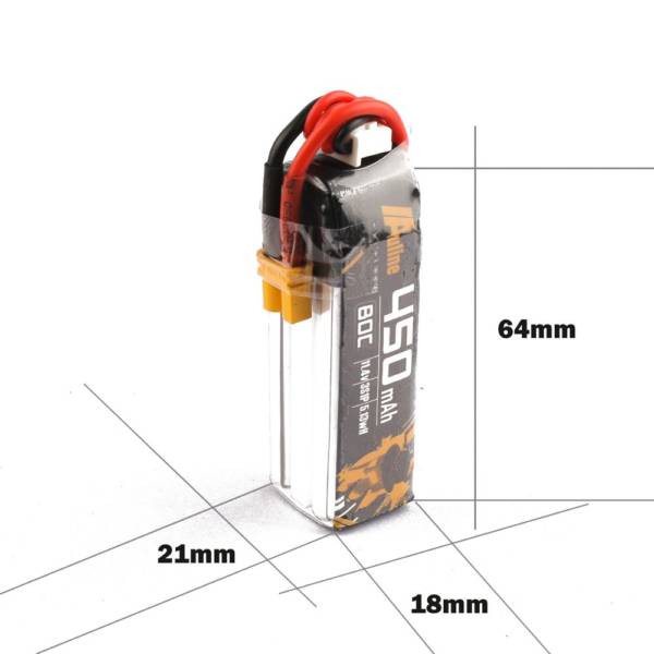 Auline 3S 450mah XT30 Lipo Battery - Image 6