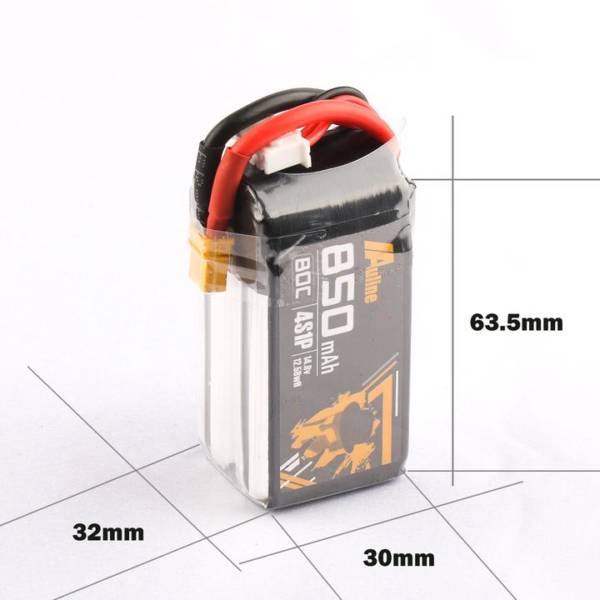 Auline 850mAh 14.8v 4S 80C XT30 - Image 4