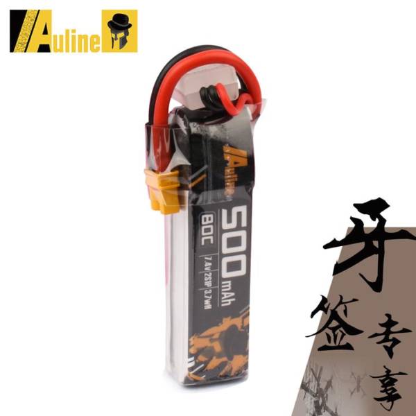 Auline 500mah 2S 7.4V 80C XT30 LIPO Battery - Image 4