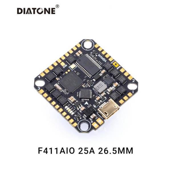 MAMBA F411AIO BLHELI_S 25A ESC DShot600 4S Flight Controller Stack 1 - Diatone