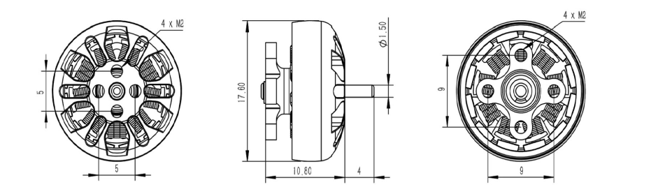 FETtec 1303.6 5555kv Motor 10 -