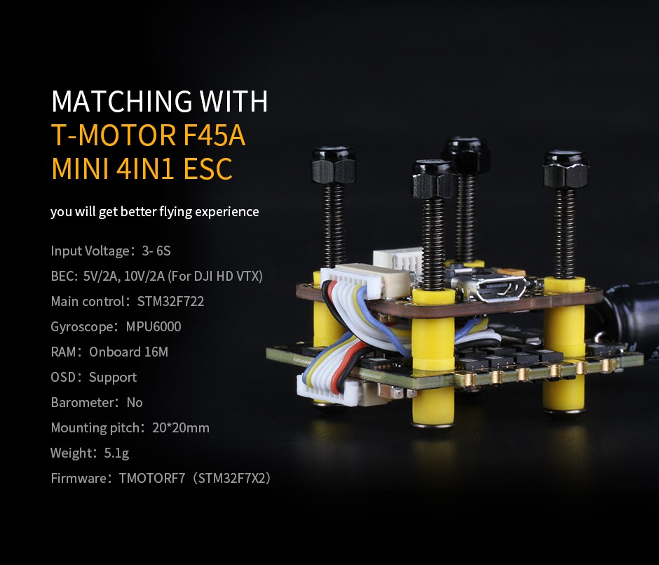 T-Motor MINI F7 (HD +OSD +VTX SWITCH) 3 - T-Motor