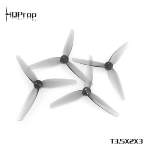 HQ Prop T3.5x2x3 Tri-Blade 3.5" Prop 4 Pack (1.5mm Shaft) - Grey 1 - HQProp