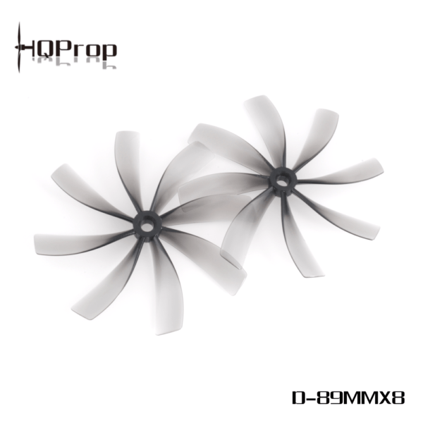 HQ Prop Duct 89MMX8 Octa-Blade 3.5" Cinewhoop Prop 4 Pack - Gray