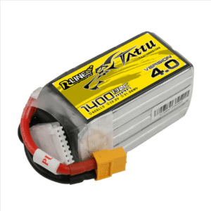 Tattu R-Line Version 4.0 1400mAh 14.8V 130C 4S1P Lipo Battery Pack With XT60 Plug 1 - Tattu