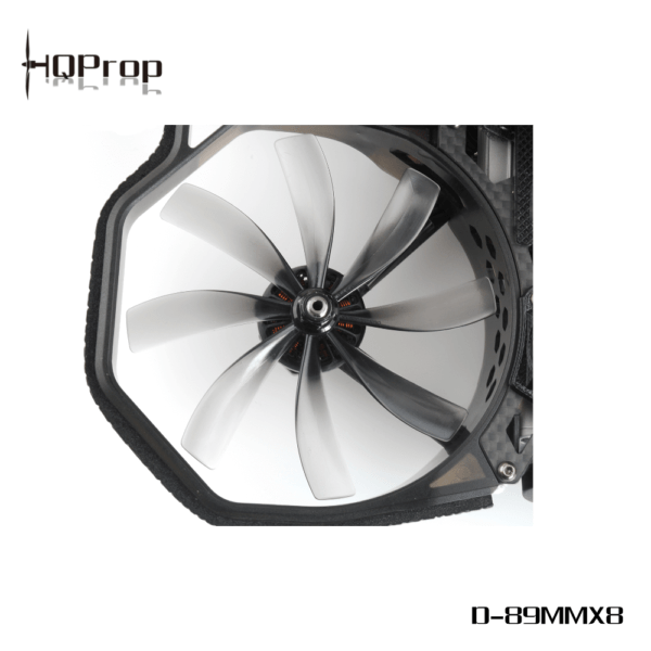 HQ Prop Duct 89MMX8 Octa-Blade 3.5" Cinewhoop Prop 4 Pack - Gray - Image 2