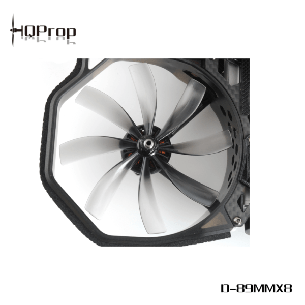 HQ Prop Duct 89MMX8 Octa-Blade 3.5" Cinewhoop Prop 4 Pack - Gray 2 - HQProp