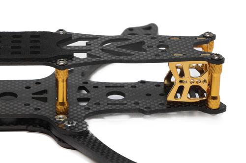 FLYWOO Mr.Croc 7" FPV Racing and Freestyle Frame Kit - Gold or Titanium 3 - Flywoo