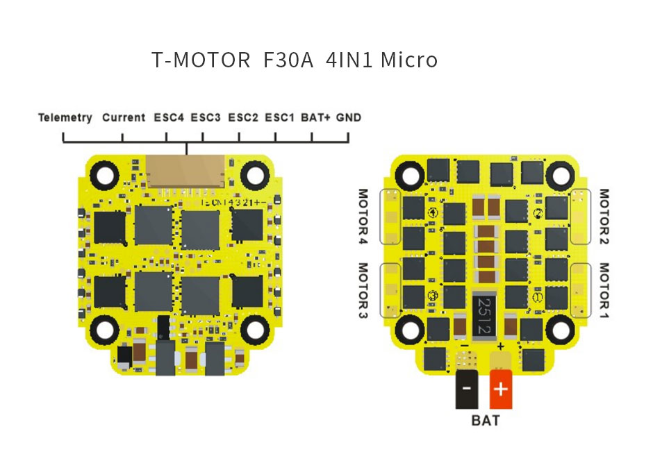 T-Motor Cinematic F30A 6S 4IN1 ESC 10 - T-Motor