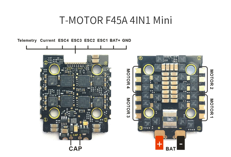 T-Motor MINI F45A 6S 4IN1 ESC 5 - T-Motor