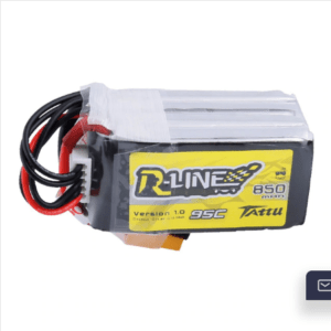 Tattu R-Line 850mAh 14.8V 95C 4S1P Lipo Battery Pack with XT60 Plug