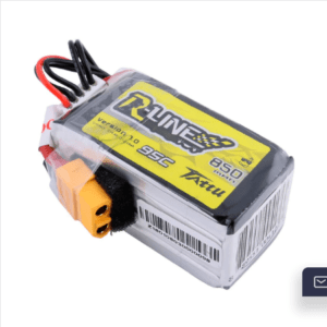 Tattu R-Line 850mAh 14.8V 95C 4S1P Lipo Battery Pack with XT60 Plug 1 - Tattu