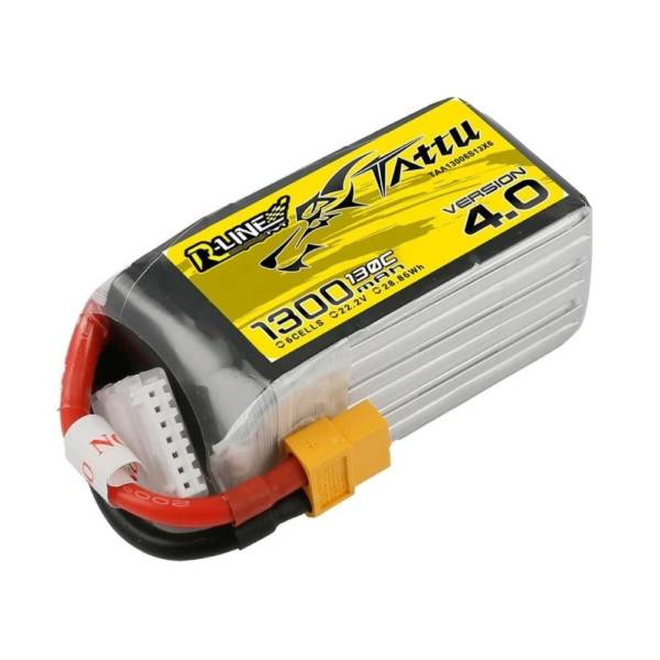 Tattu R-Line Version 4.0 1300mAh 6S1P 130C Lipo Battery 1 - Tattu