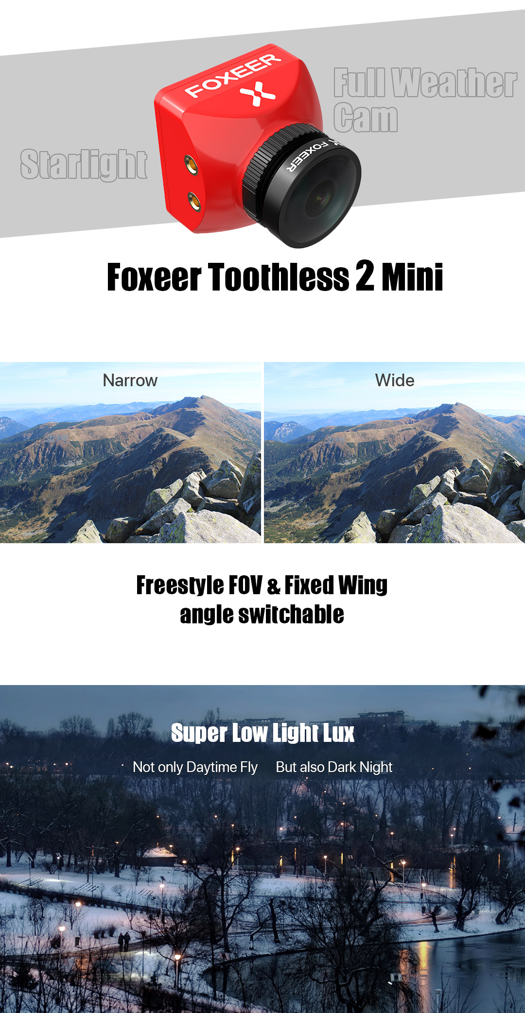Foxeer Mini Toothless 2 FPV Camera (Pick Your Color) 9 - Foxeer