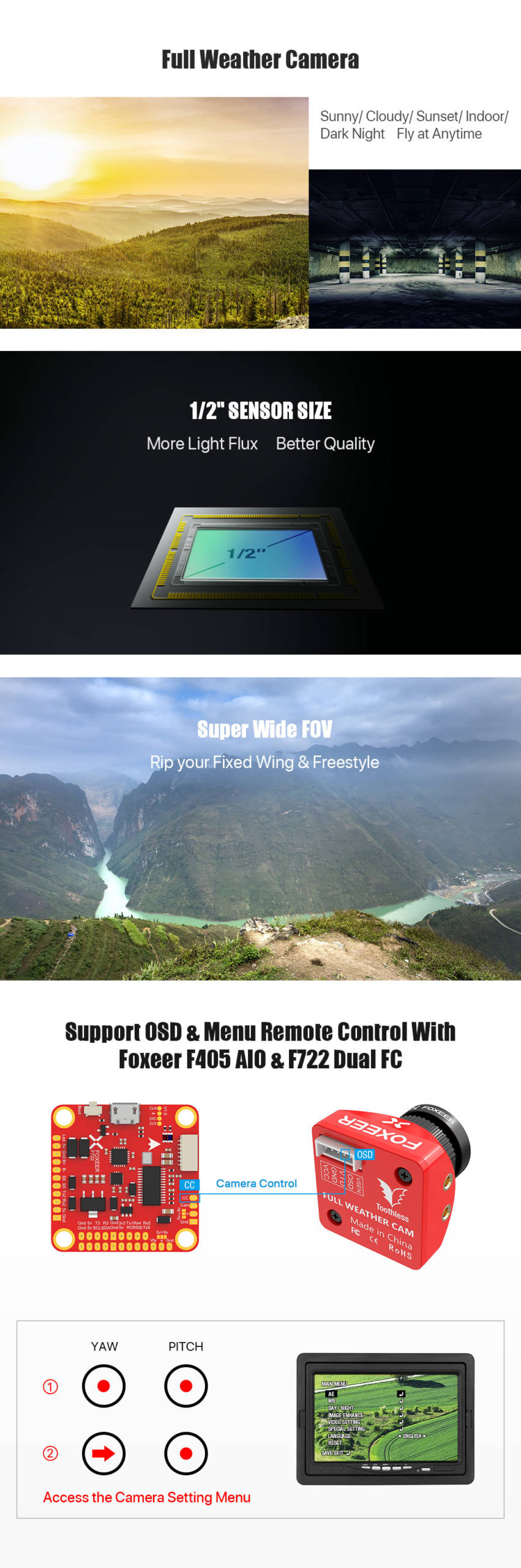 Foxeer Mini Toothless 2 FPV Camera (Pick Your Color) 6 - Foxeer