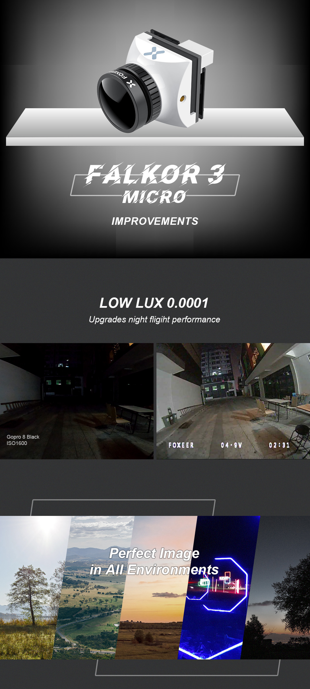 Foxeer Falkor 3 Micro FPV Camera (Pick Your Color) 5 - Foxeer